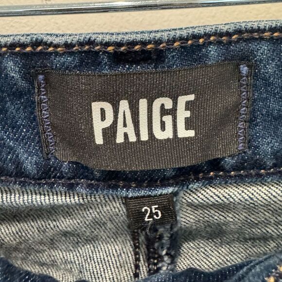 PAIGE Marlow Flared Jeans in “Agate” dark wash - Picture 11 of 13